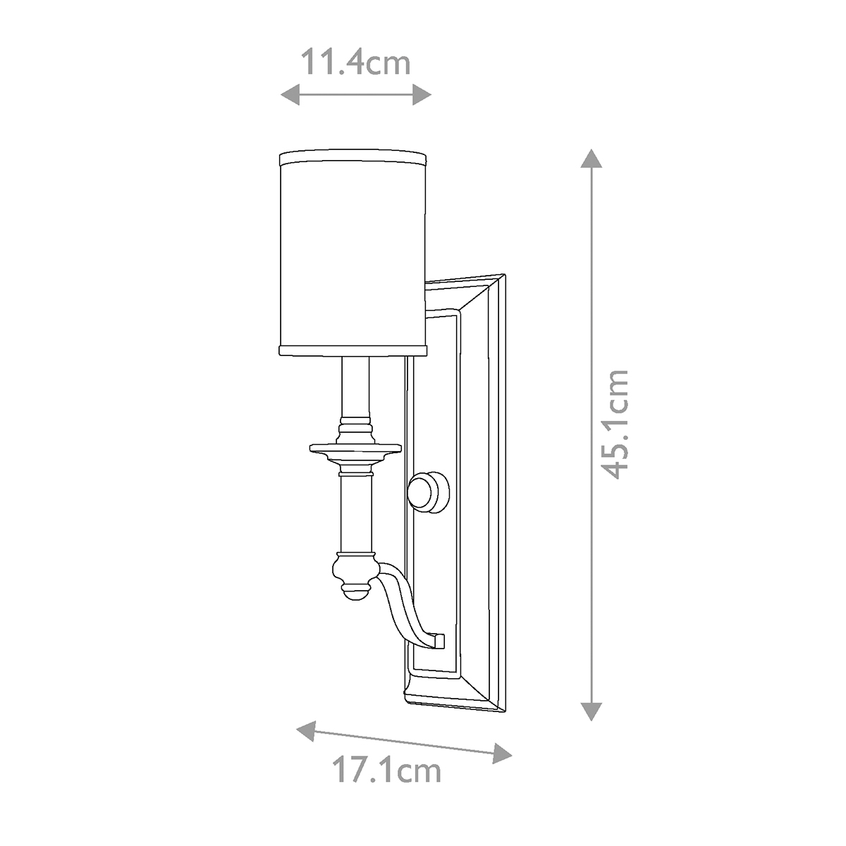 Бра с белым цилиндрическим абажуром в классическом стиле Hinkley в Уфе