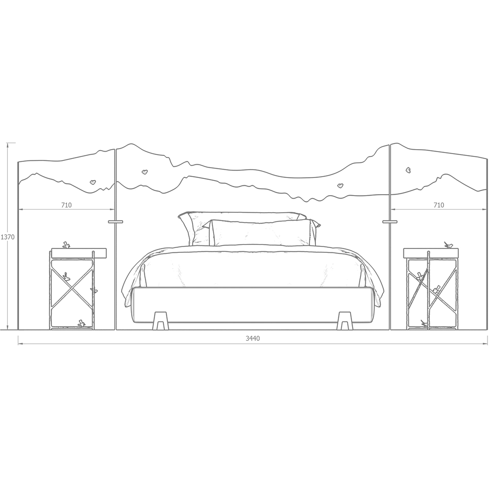 Кровать Okinawa в Уфе