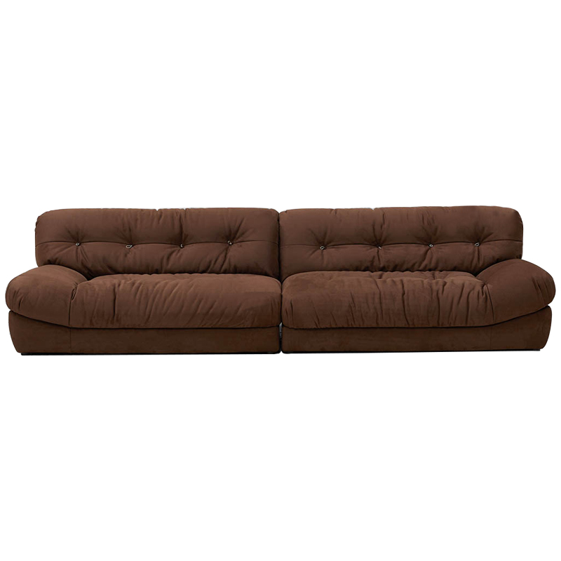 Диван коричневый Harlan Sofa Brown Коричневый в Уфе | Loft Concept 