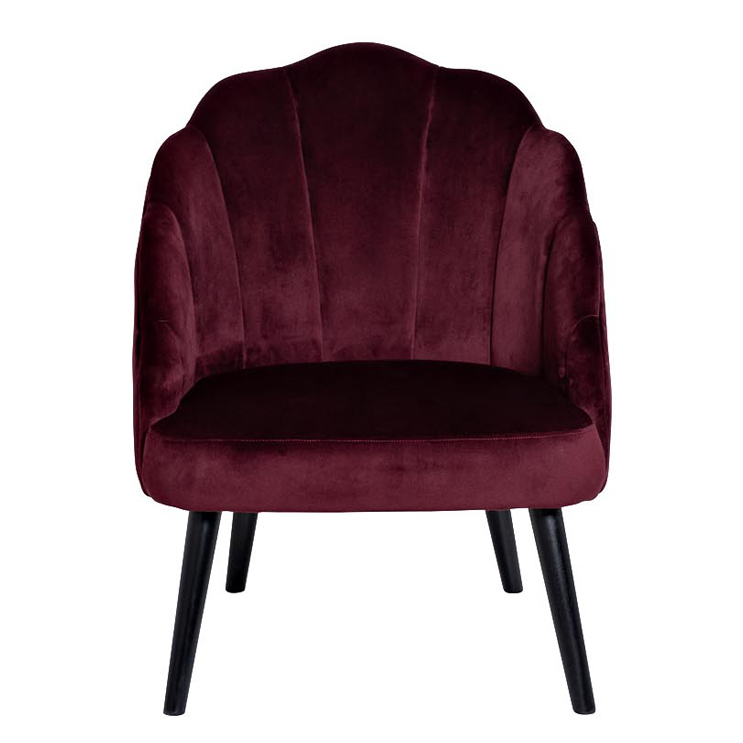 Кресло FolioFlower Armchair burgundy Бургундский красный Черный в Уфе | Loft Concept 