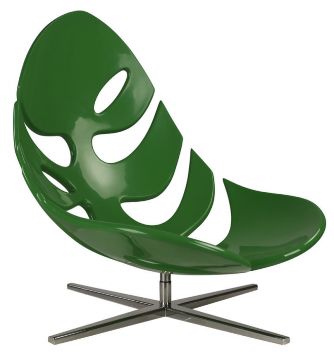 Кресло Monstera lounge chair Черный Зеленый Белый в Уфе | Loft Concept 