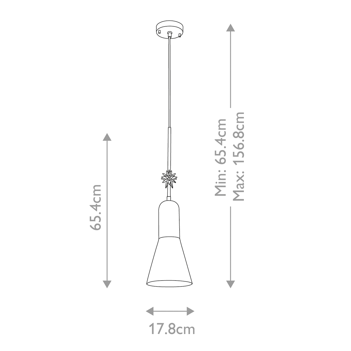  Подвесной светильник черного матового цвета с конусным плафоном 65 см Elstead Lighting в Уфе