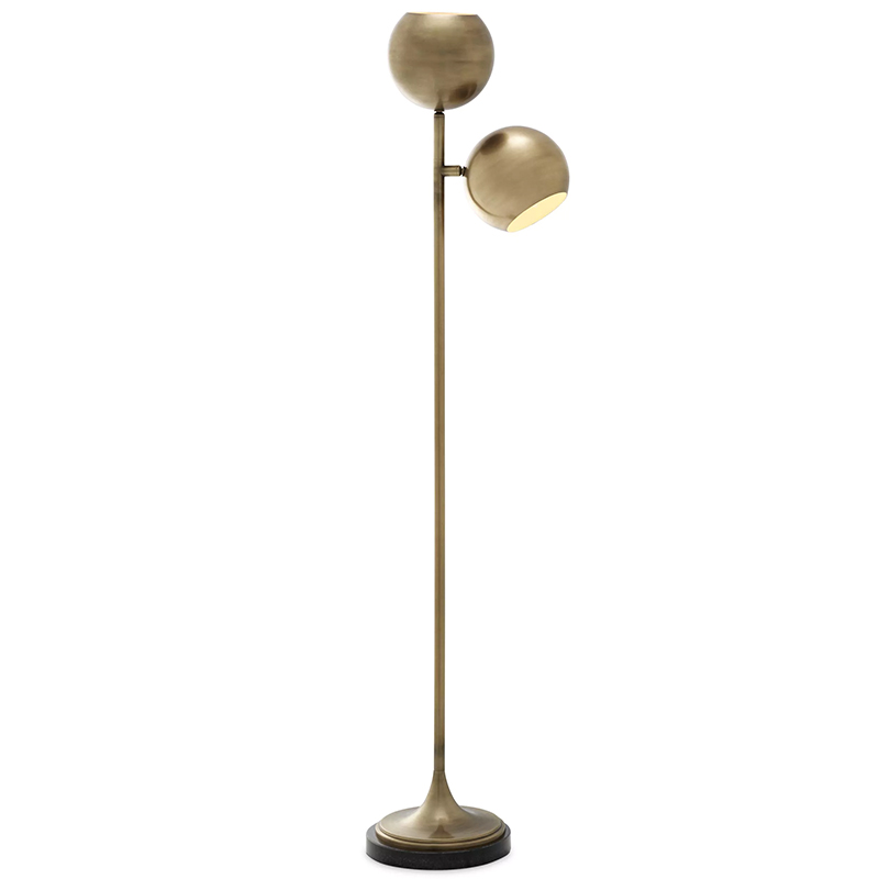 Торшер Eichholtz Floor Lamp Compton Brass Латунь Черный в Уфе | Loft Concept 