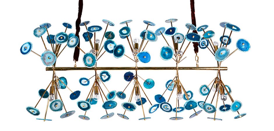 Люстра Agate Burst Chandelier Blue Line Люстра Agate Burst Chandelier Blue Line - Loft-Concept в Уфе