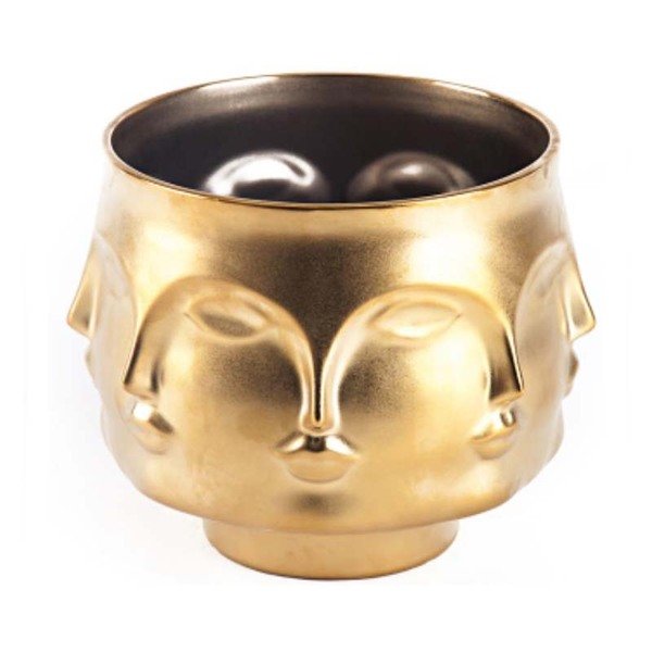 Ваза JONATHAN ADLER DORA MAAR BOWL GOLD Золотой в Уфе | Loft Concept 