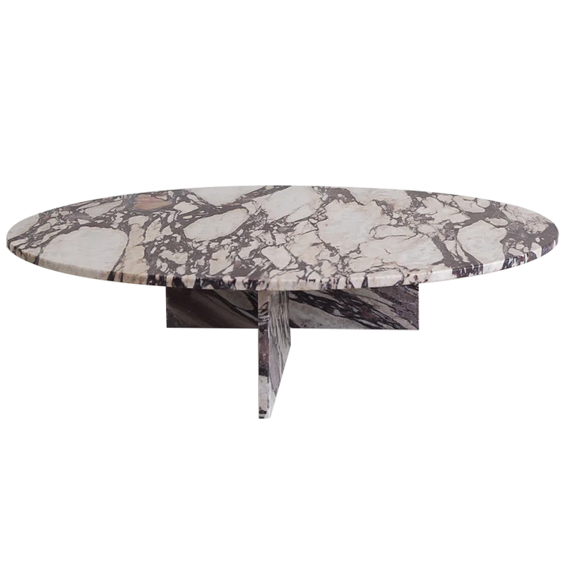 Кофейный стол Enzo Marble Coffee table Серый Бежево-серый Коричневый в Уфе | Loft Concept 