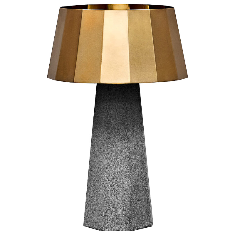 Настольная лампа Noe Concrete table lamp Серый Золотой в Уфе | Loft Concept 