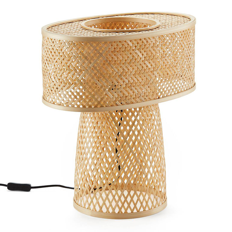 Настольная лампа Maren Wicker Table lamp Бежевый в Уфе | Loft Concept 