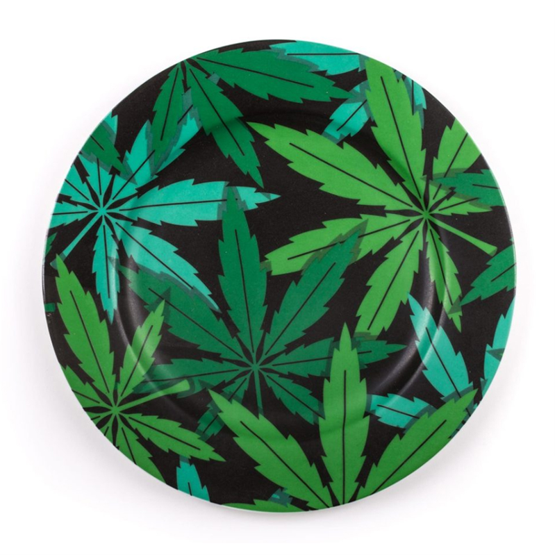 Тарелка Seletti Porcelain Plate Weed Зеленый в Уфе | Loft Concept 