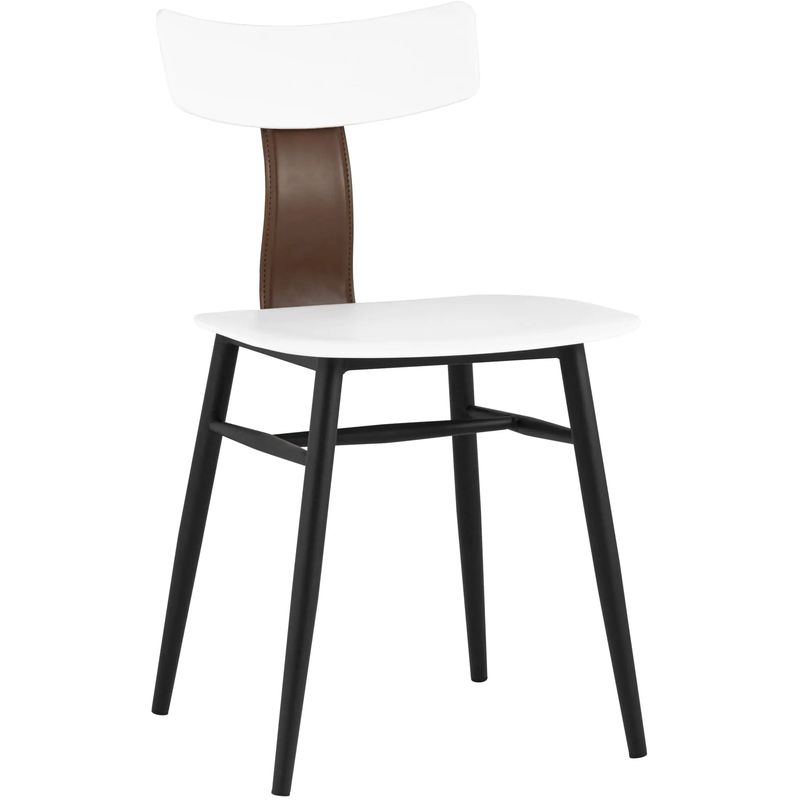 Стул ANT White Eco-Leather 2 шт Белый Коричневый Черный в Уфе | Loft Concept 