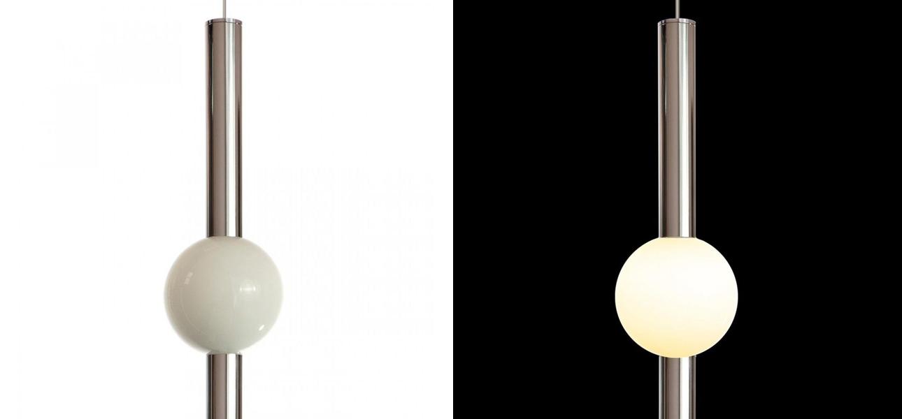 Светодиодный Подвесной светильник Lee Broom ORION GLOBE D 80 Хром - фото №2