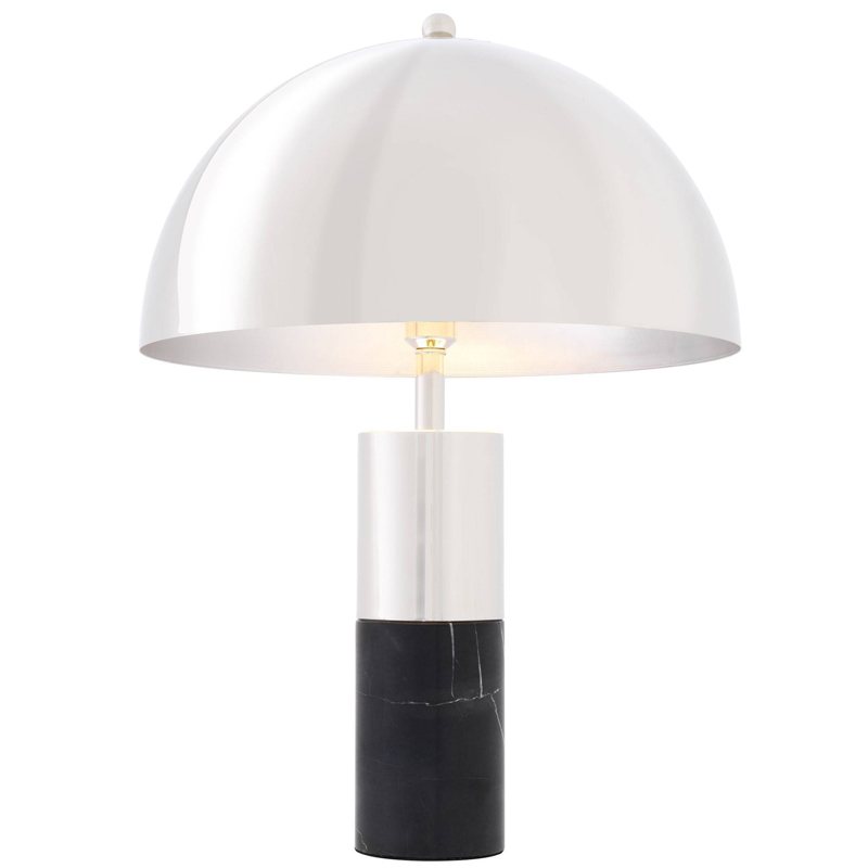 Настольная лампа Eichholtz Table Lamp Flair nickel Никель Черный в Уфе | Loft Concept 