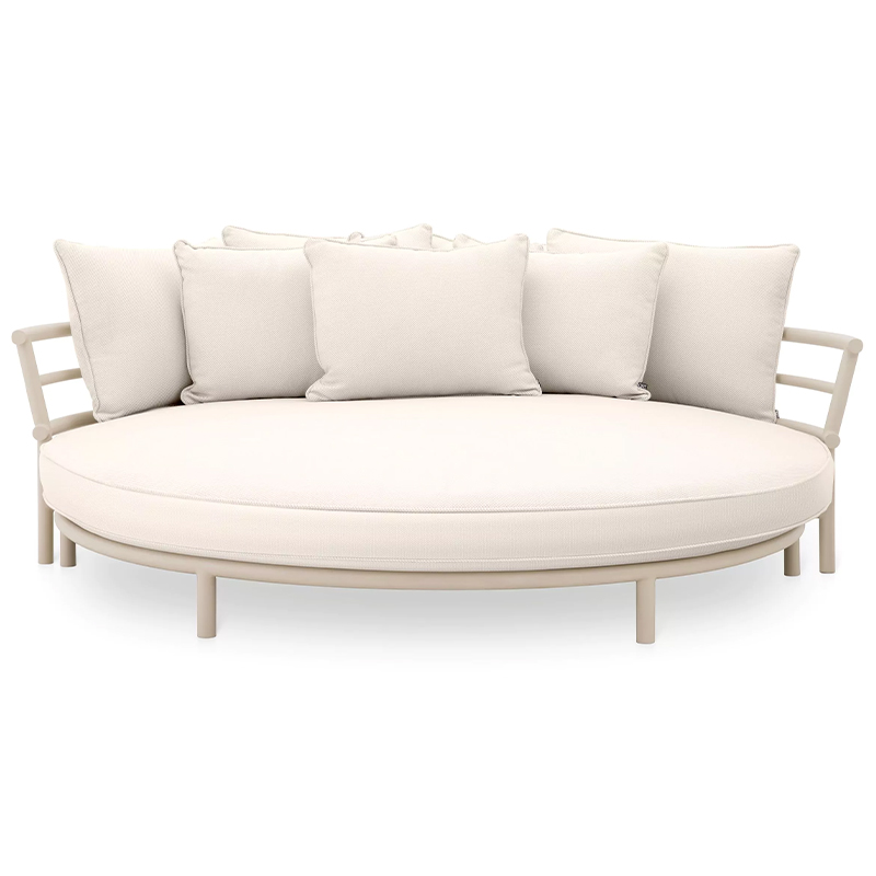 Диван Eichholtz Sofa Laguno Round Бежевый Молочный в Уфе | Loft Concept 