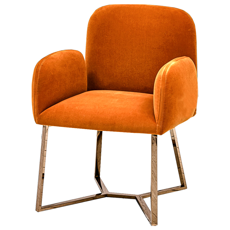 Стул Clifford Stool Orange Оранжевый Розовое золото в Уфе | Loft Concept 