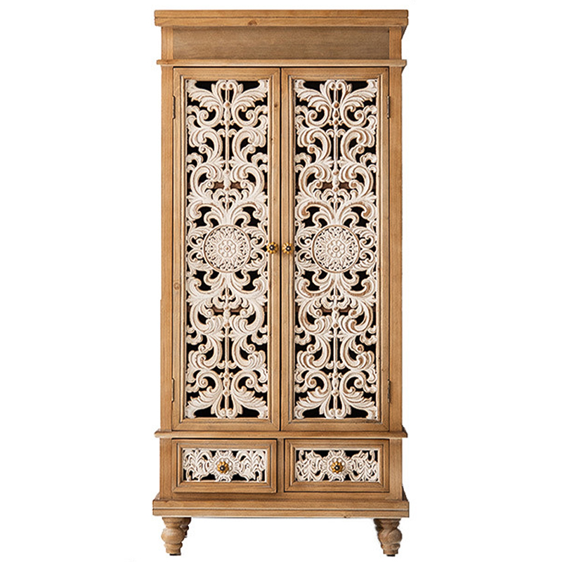 Шкаф Noemie Provence Cabinet Древесина Белый в Уфе | Loft Concept 