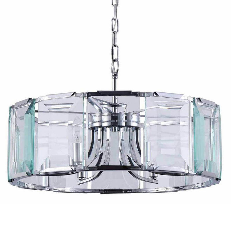 Люстра Harlow Crystal Round Chandelier chrome 6 Хром в Уфе | Loft Concept 