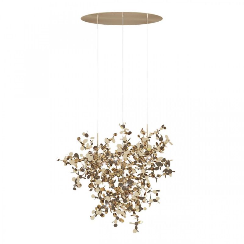 Люстра Terzani Argent Suspension Gold Pendant lamp диаметр 85 Золотой в Уфе | Loft Concept 