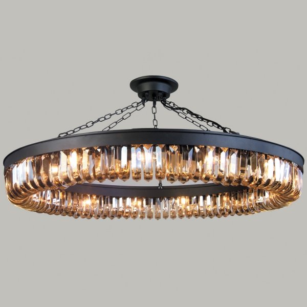 Люстра Retro Frozen Glass Chandelier 15 Черный в Уфе | Loft Concept 