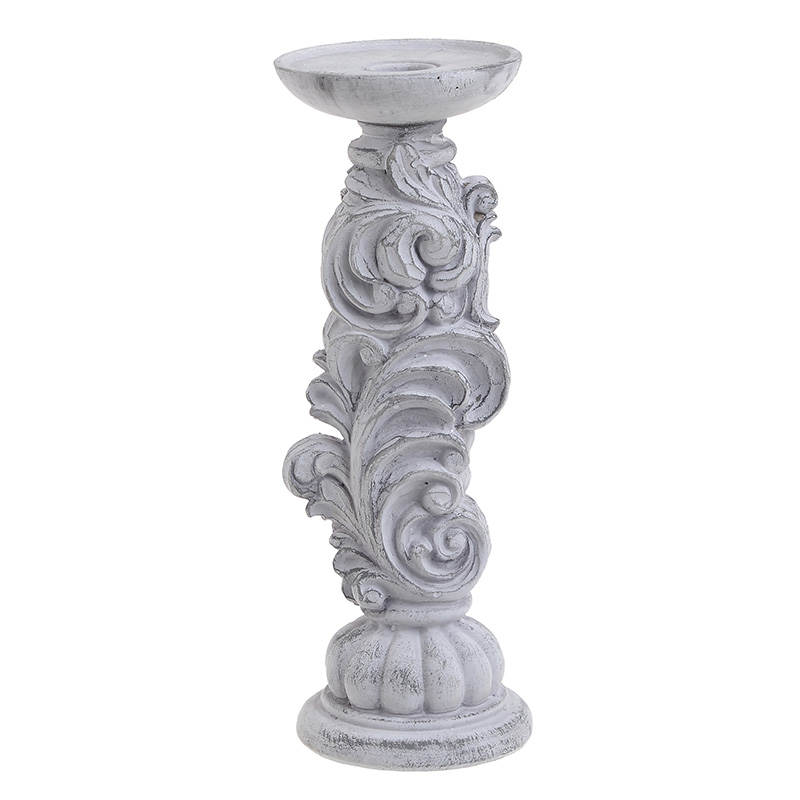 Подсвечник Pattern Candlestick Серый в Уфе | Loft Concept 