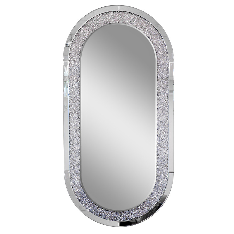 Зеркало Odila Crystals Oval Mirror  в Уфе | Loft Concept 