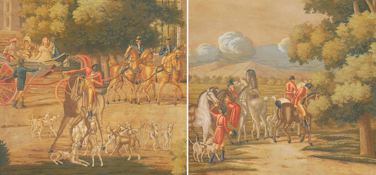 Обои ручная роспись La Chasse de Compiègne Roberts - фото