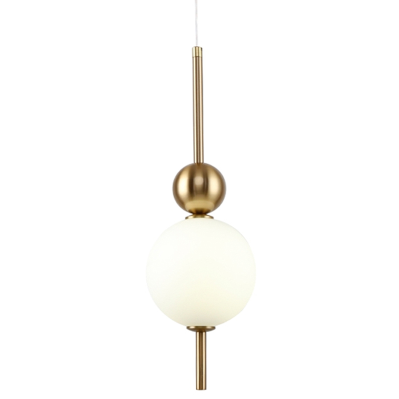 Подвесной светильник PEARLS SUSPENSION Белый Латунь в Уфе | Loft Concept 