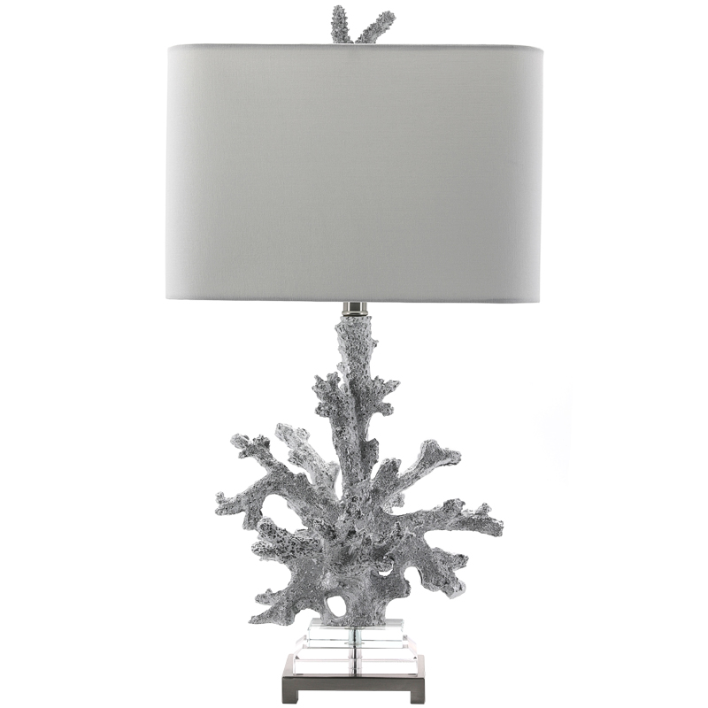 Настольная лампа Coral Grey Table Lamp Серый Прозрачный в Уфе | Loft Concept 