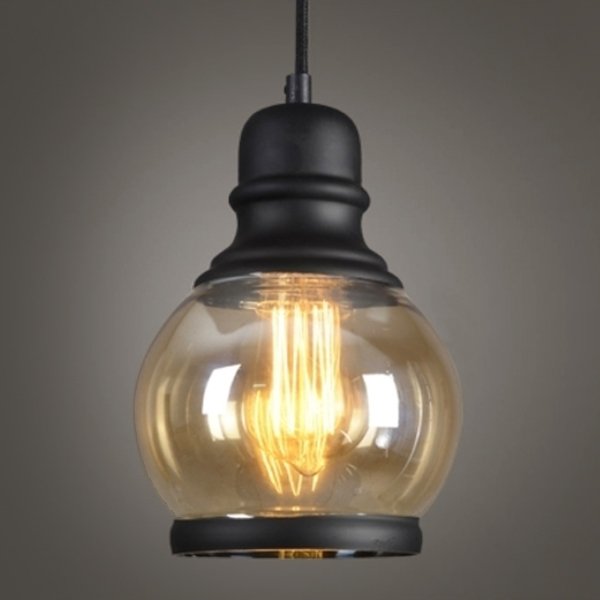 Подвесной светильник Loft Smoke Glass Pendant #2 Черный в Уфе | Loft Concept 