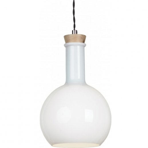 Подвесной светильник Glass Bottle Light 3 Белый в Уфе | Loft Concept 