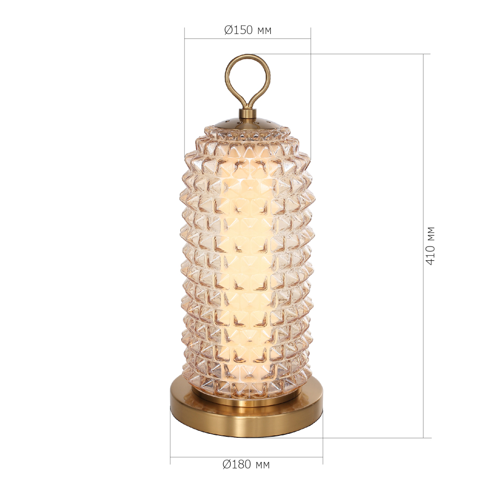 Настольная лампа с факутрным стеклянным плафоном Sonora в Уфе