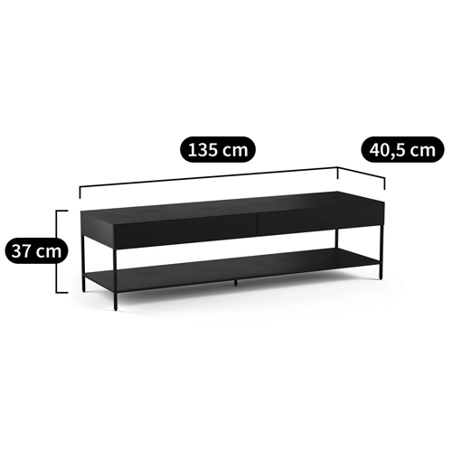 ТВ-тумба из металла с 2-мя ящиками Kelsey Metal TV Stand в Уфе