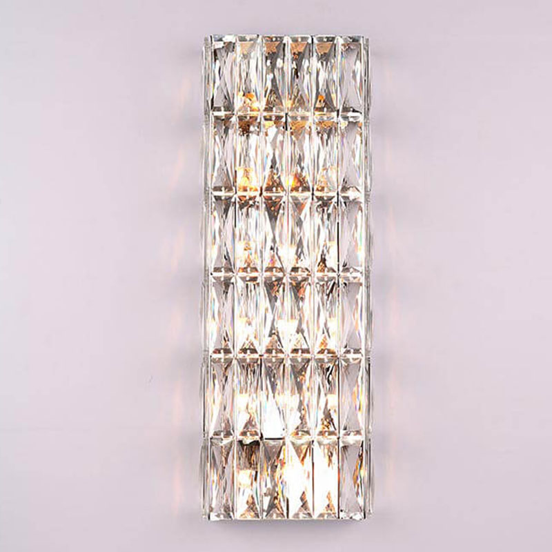 Бра Crystal Regena Chrome Wall Lamp 12 Хром Прозрачный (Transparent) в Уфе | Loft Concept 