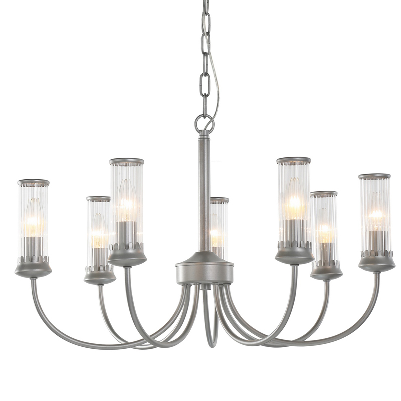 Люстра Morgane Chandelier silver 66 Серебряный Прозрачный в Уфе | Loft Concept 