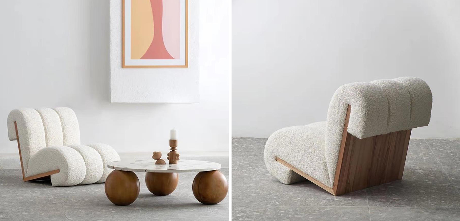 Кресло Frazier Boucle Armchair - фото