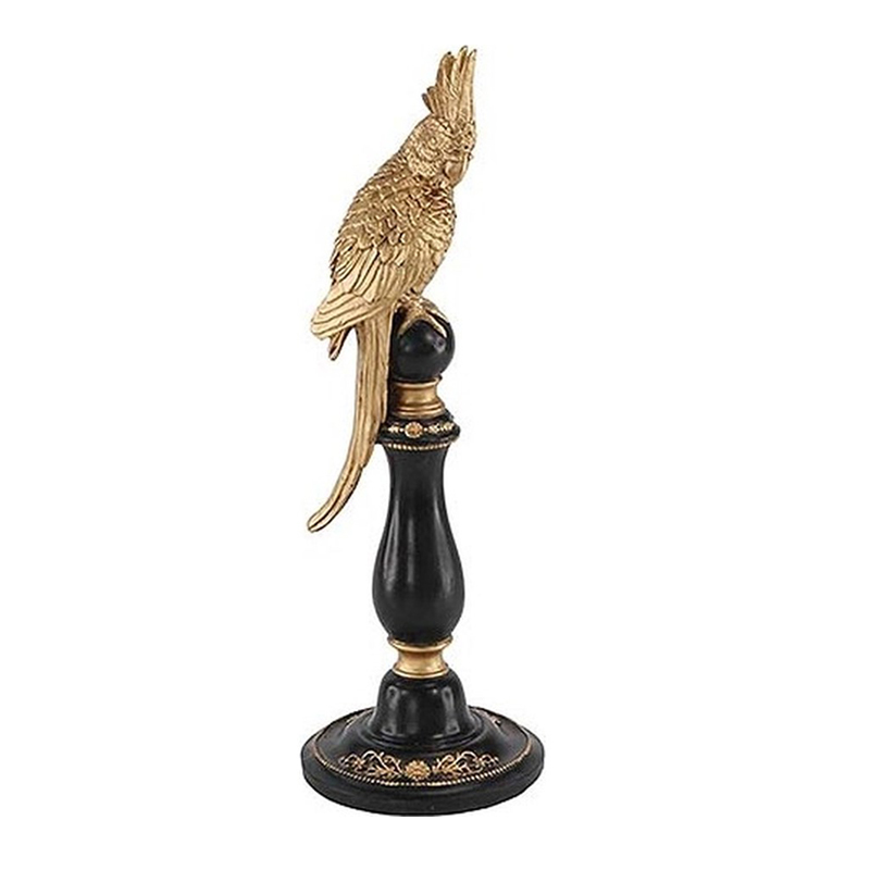 Статуэтка Gold Parrot Figurine Золотой Черный в Уфе | Loft Concept 