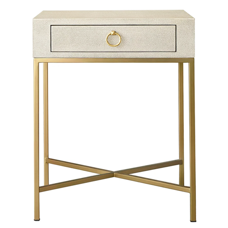 Gaston Stingray Texture Ivory Side Table Приставной стол скат Золотой ivory ( слоновая кость ) в Уфе | Loft Concept 