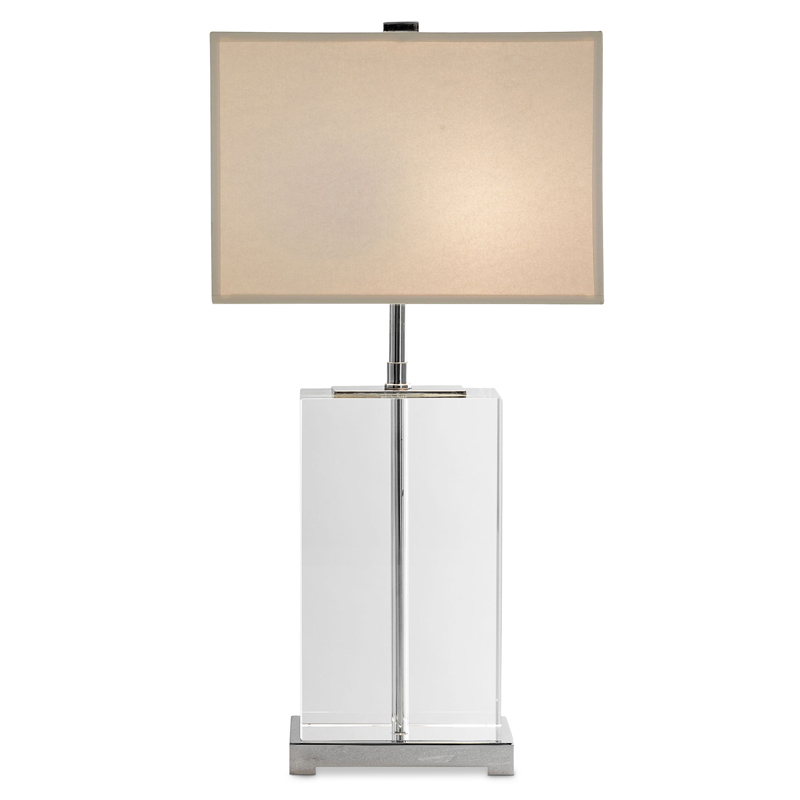 Настольная лампа Eichholtz Table Lamp Bridgefield Прозрачный Белый в Уфе | Loft Concept 