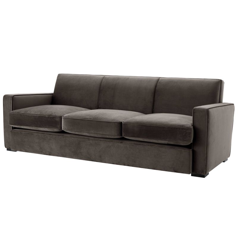 Диван Eichholtz Sofa Edmond grey Серый Черный в Уфе | Loft Concept 