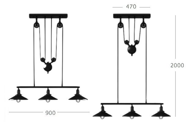 Люстра Loft Cone Pendant Balance Line 3 в Уфе