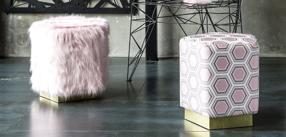 Пуф Hexagon Pink Geometry - Loft-Concept в Уфе
