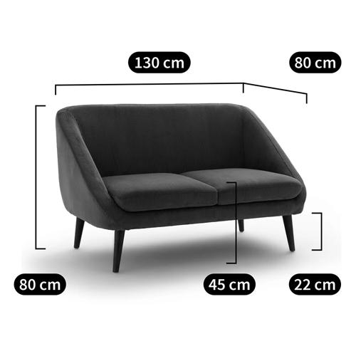 Двухместный диван с обивкой из велюра Belanger Sofa в Уфе