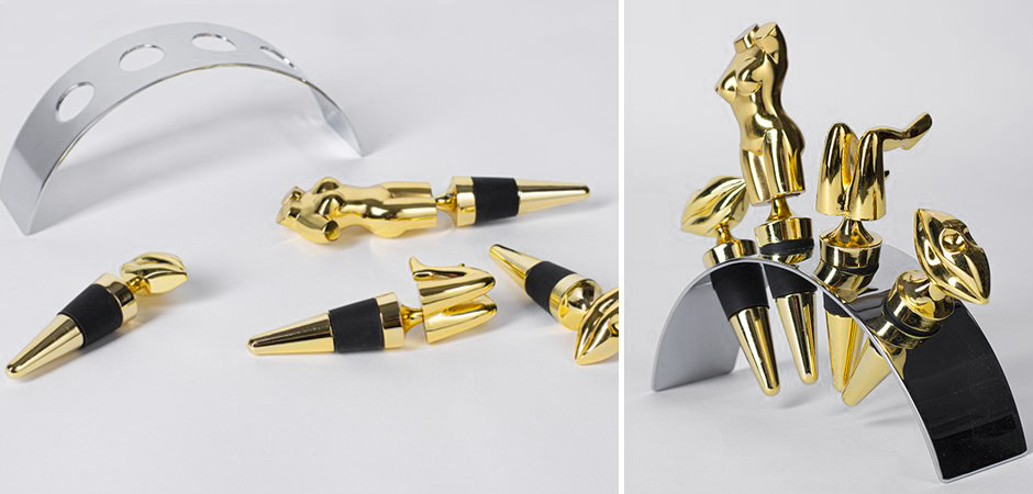 Набор пробок для бутылок ACOLYTE WINE STOPPER - Loft-Concept в Уфе