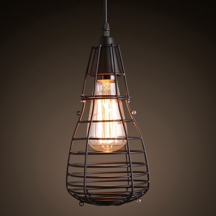 Подвесной светильник Pear Cage Pendant Черный в Уфе | Loft Concept 