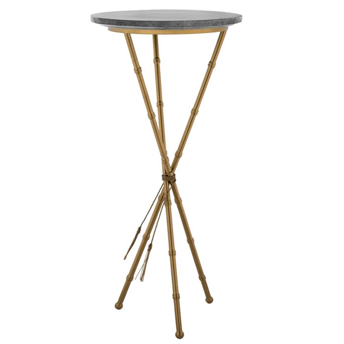 Green Stingray Skin Side Tables Gray Серый Золотой в Уфе | Loft Concept 