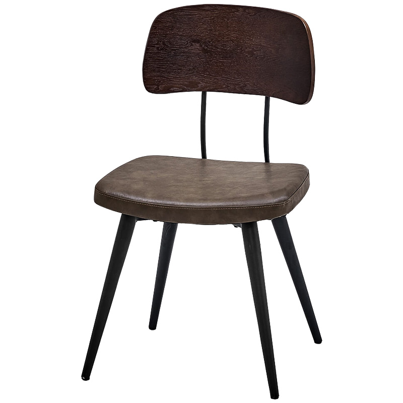 Стул Bartle Loft Stool Черный Коричневый в Уфе | Loft Concept 