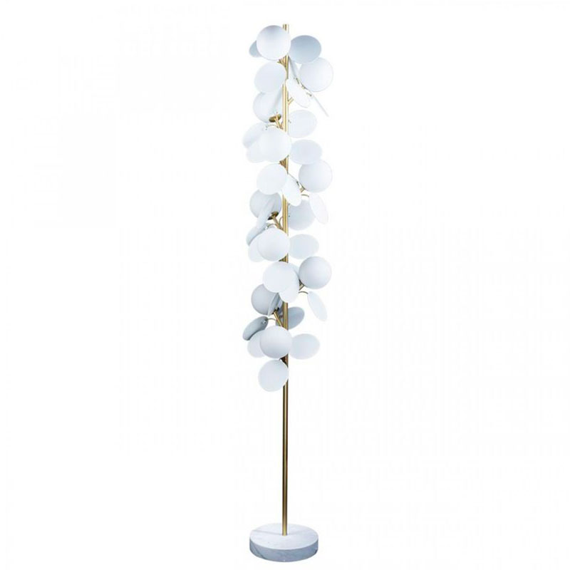 Торшер MATISSE Floor Lamp White Золотой Белый в Уфе | Loft Concept 