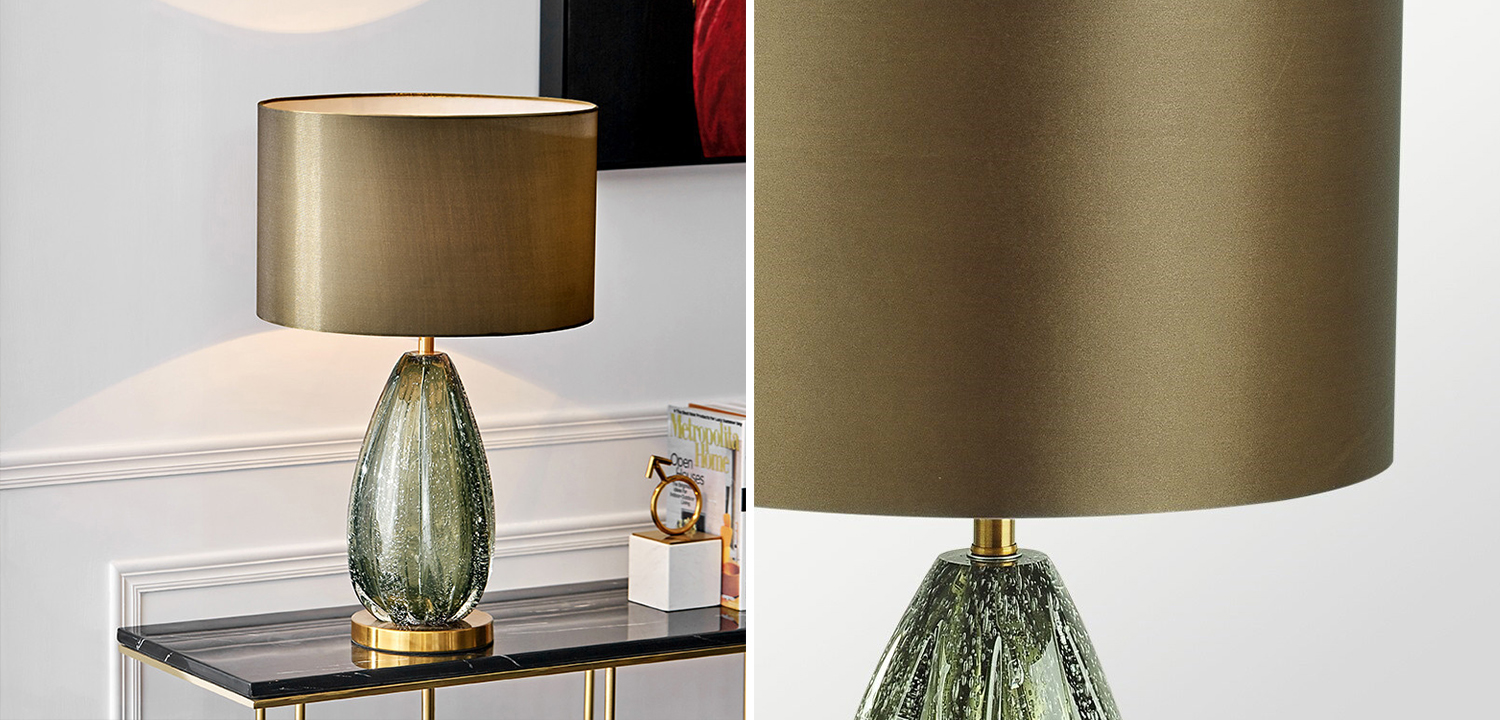 Настольная лампа Cloyd CEREUS Оливковый цвет - фото