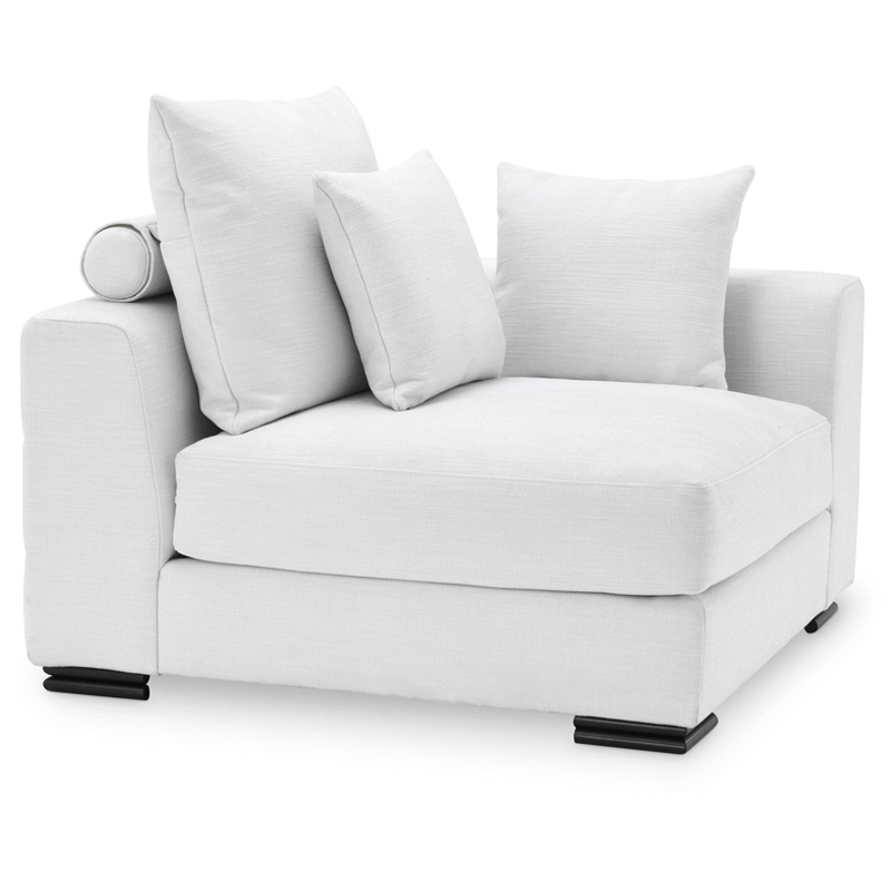 Диван Eichholtz Sofa Clifford Corner white Белый Черный в Уфе | Loft Concept 