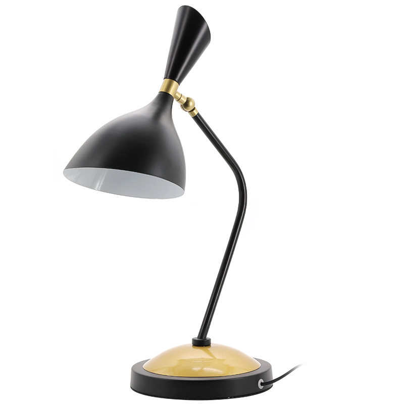 Настольная лампа Duke Table Lamp Черный Золотой в Уфе | Loft Concept 