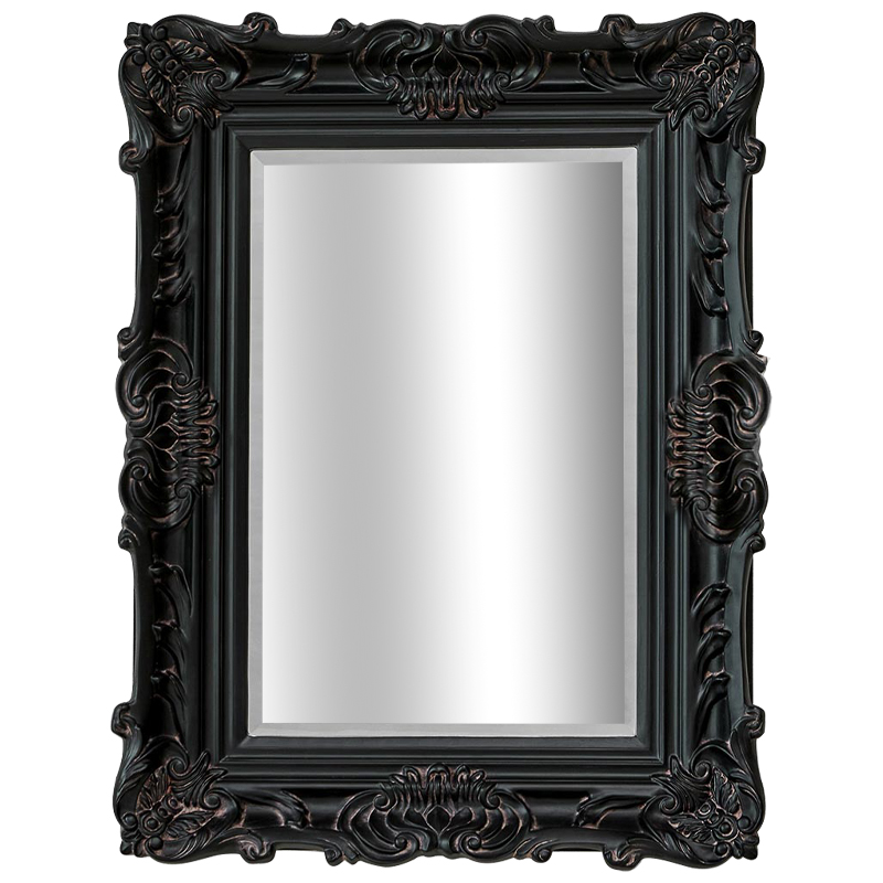 Зеркало Aryan Provence Mirror Black Черный Коричневый в Уфе | Loft Concept 